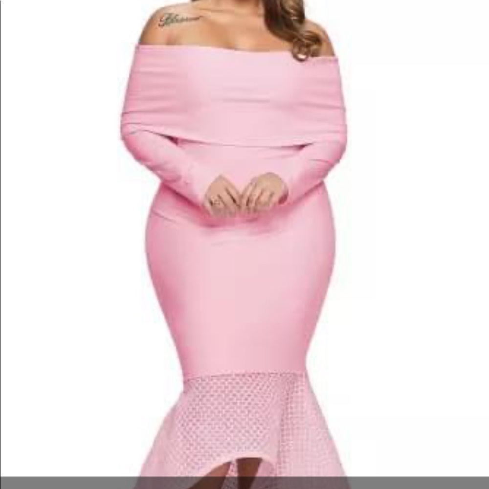 Plus Size Pink Dress/Gown